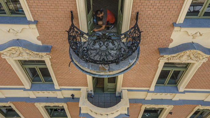 Zielona 6 - prace remontowe - fot. Stefan Brajter / UMŁ